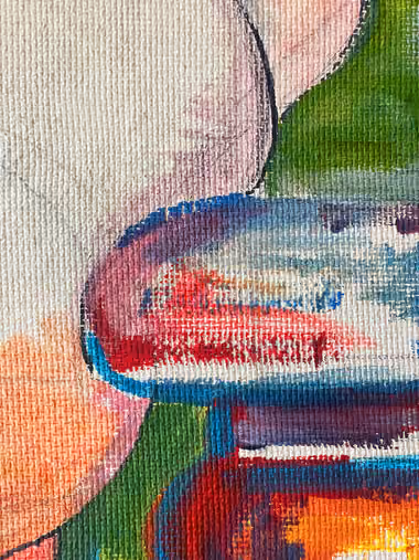 Paint texture on the rough MDF surface